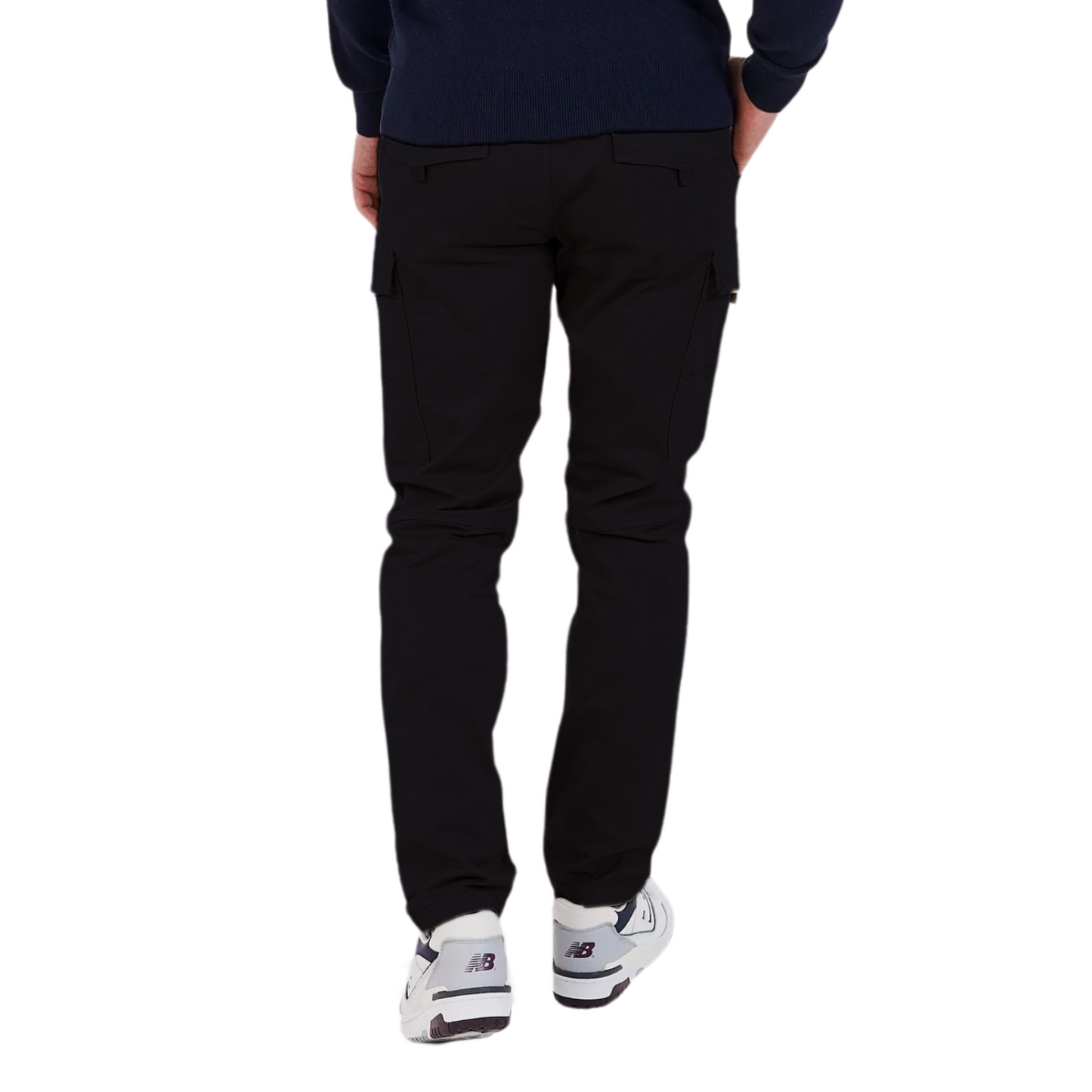 Men’s Slim Fit Cargo Work Pants with 6 Pockets, Organic Cotton Combat Pants with Drawstring for Casual or Work Wear