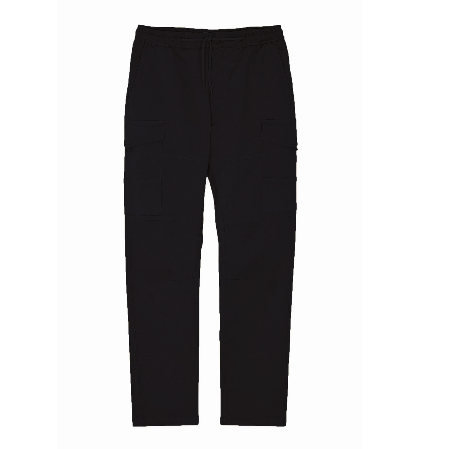 Men’s Slim Fit Cargo Work Pants with 6 Pockets, Organic Cotton Combat Pants with Drawstring for Casual or Work Wear