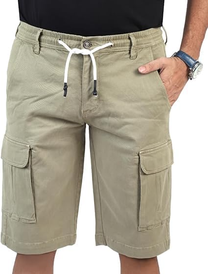 CHARBONNIER ELEVATE YOUR STYLE Cargo Shorts for Men's Performance Series Extreme Comfort, Mens Summer Cargo Shorts