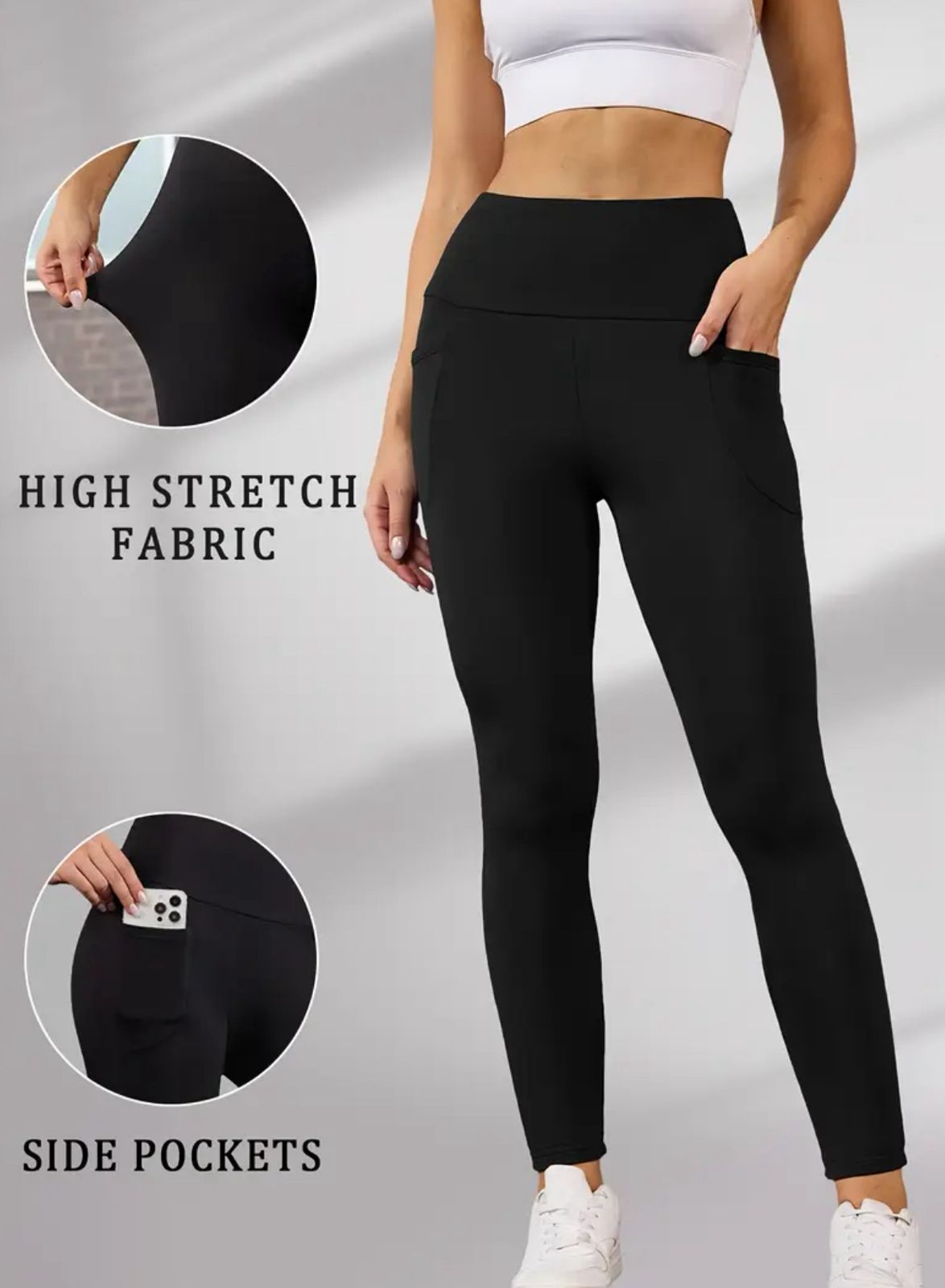 High Waisted Leggings with Pocket