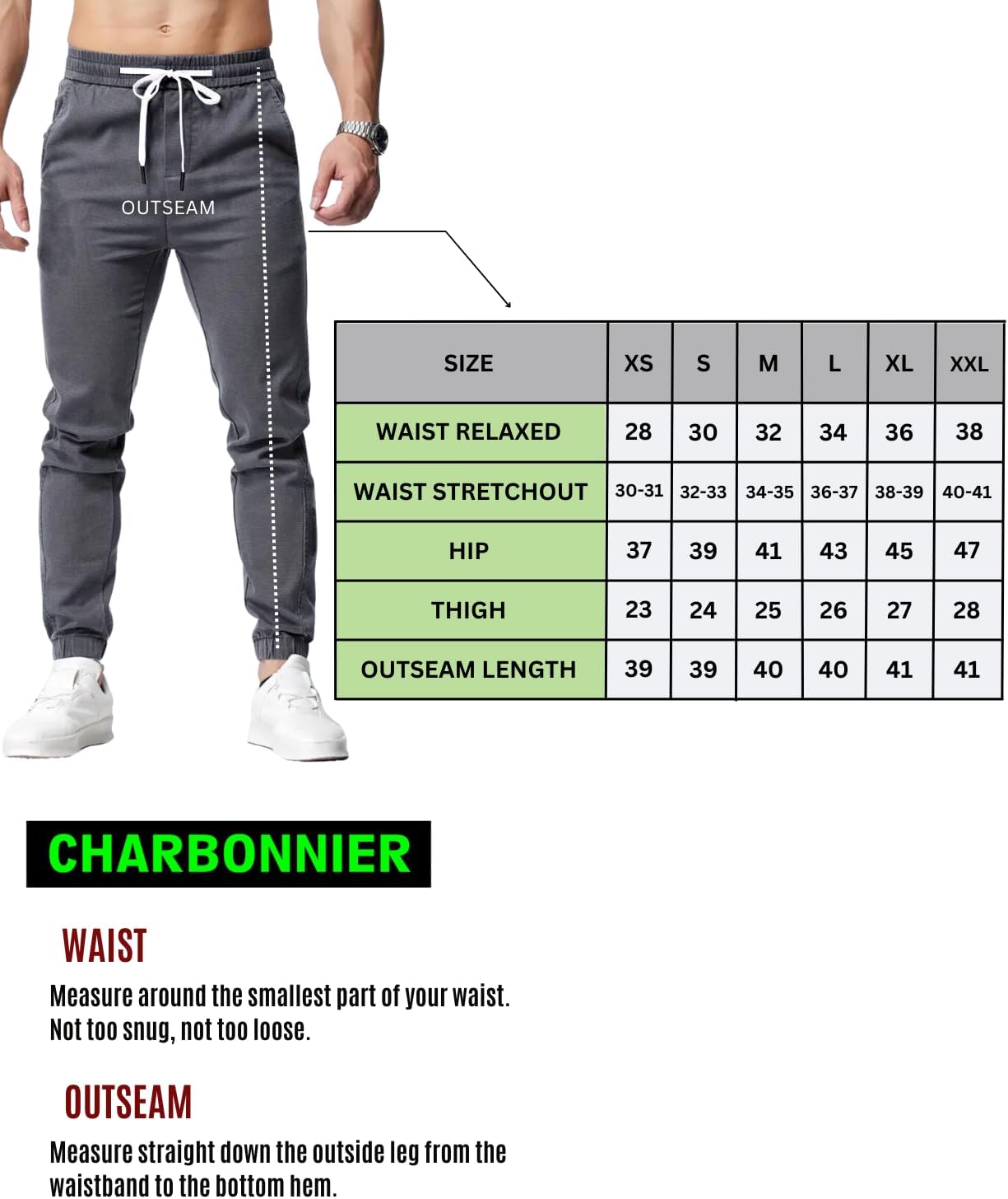 Chino Jogger Trouser, Cotton Chinos Men's Casual Jogging Trouser, Joggers Bottoms with Drawstring