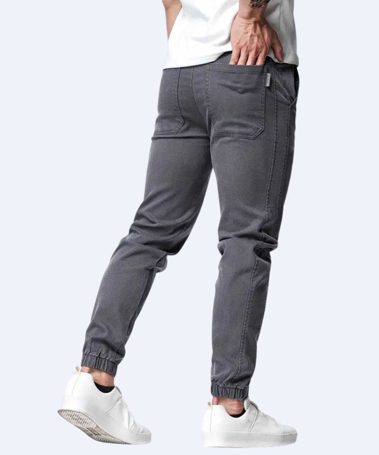 Chino Jogger Trouser, Cotton Chinos Men's Casual Jogging Trouser, Joggers Bottoms with Drawstring