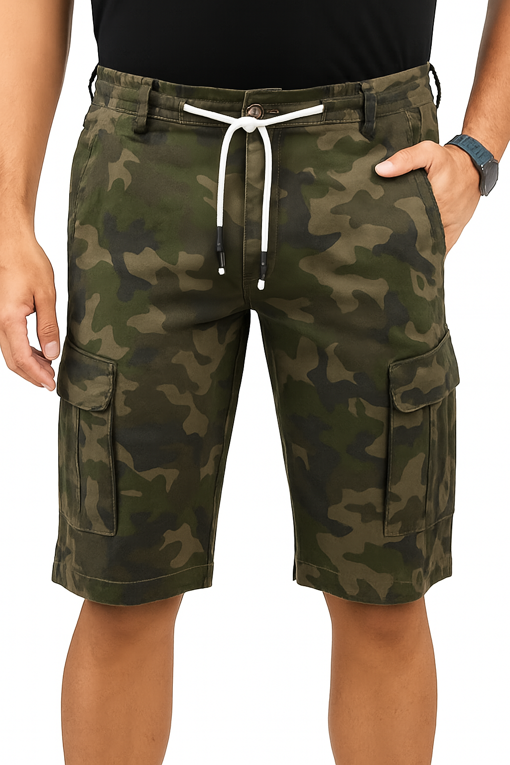 CHARBONNIER ELEVATE YOUR STYLE Cargo Shorts for Men's Performance Series Extreme Comfort, Mens Summer Cargo Shorts