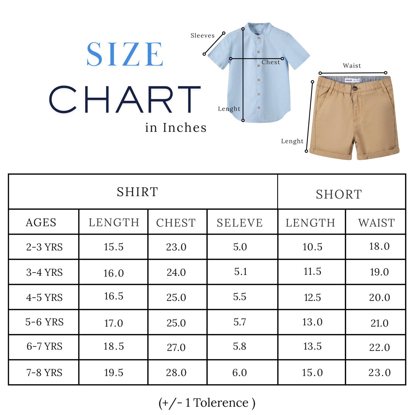 Kids Shirt and Shorts Set
