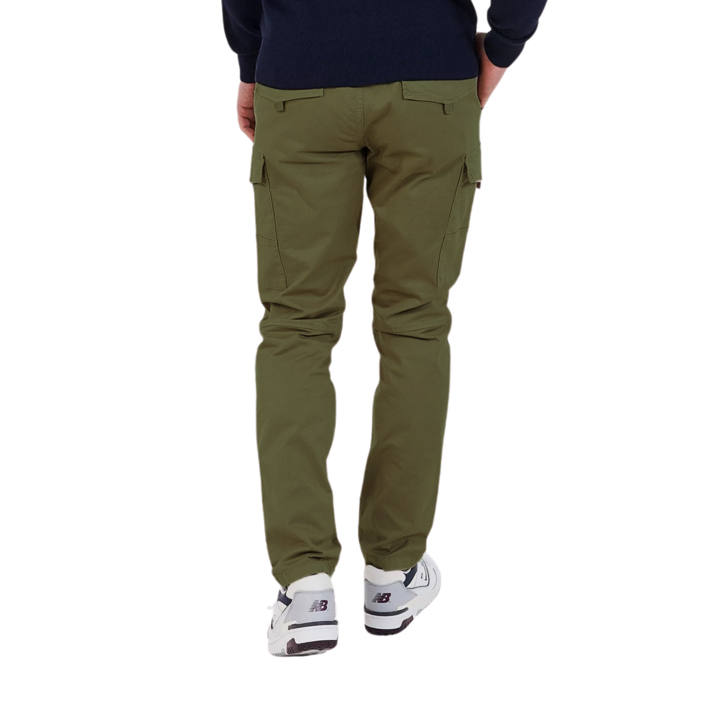 Men’s Slim Fit Cargo Work Pants with 6 Pockets, Organic Cotton Combat Pants with Drawstring for Casual or Work Wear