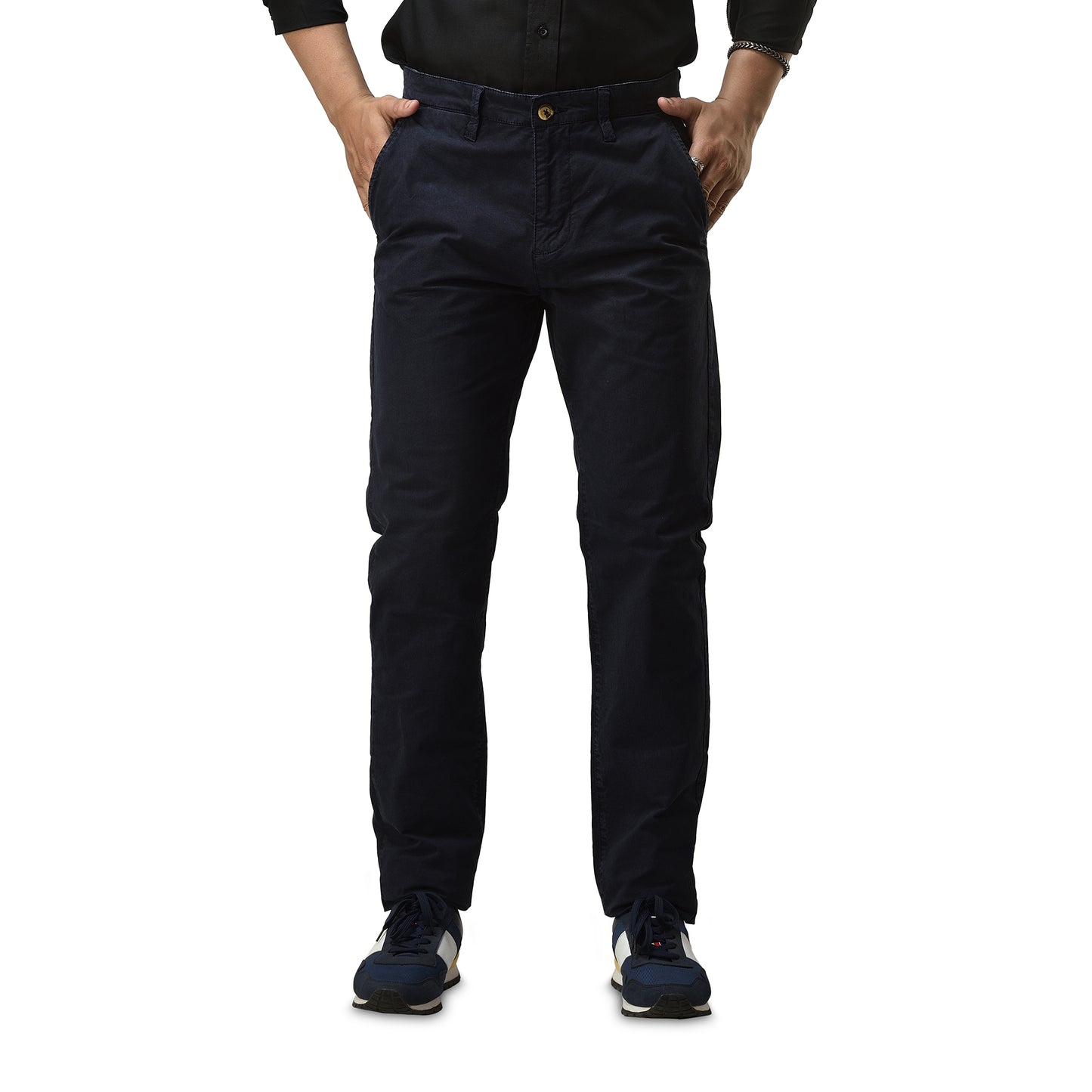 Men’s Slim fit Chinos Pants, Flat Front Design and Back Buttoned Pockets, Comfortable Men’s Pants for Casual wear