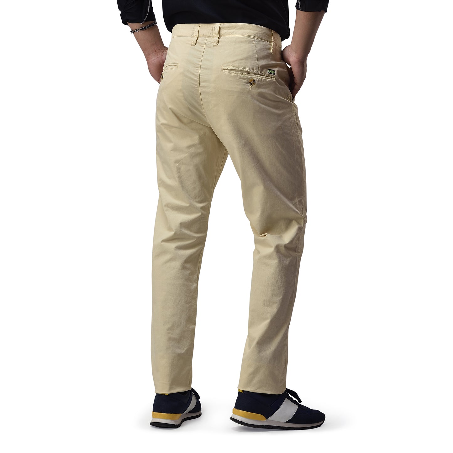 Men’s Slim fit Chinos Pants, Flat Front Design and Back Buttoned Pockets, Comfortable Men’s Pants for Casual wear