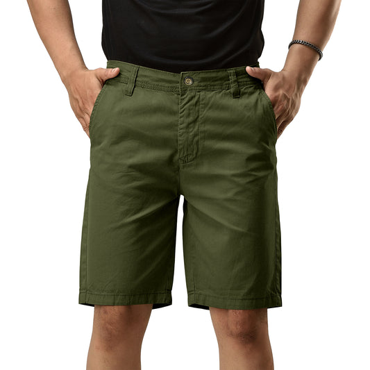 Chino Shorts for Men Performance Series Extreme Comfort, Olive Color