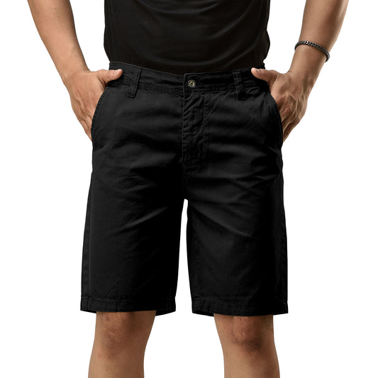 Chino Shorts for Men Performance Series Extreme Comfort, Black Color