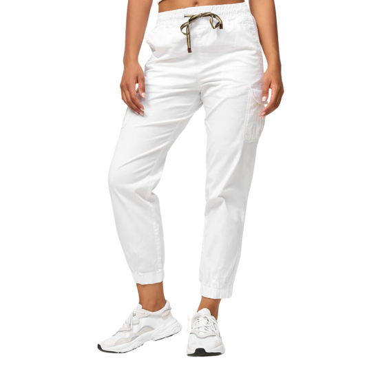 Women's Cargo Trousers, Women's Walking Trousers, Regular Fit F600 Women's Jogger Cargo Trousers, White Color