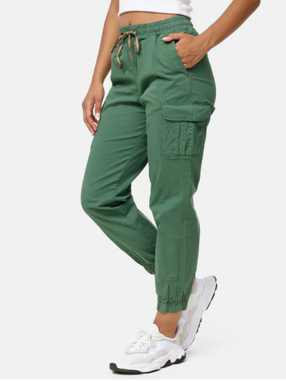 Women's Cargo Trousers, Women's Walking Trousers, Regular Fit F600 Women's Jogger Cargo Trousers