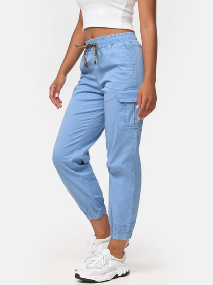 Women's Cargo Trousers, Women's Walking Trousers, Regular Fit F600 Women's Jogger Cargo Trousers