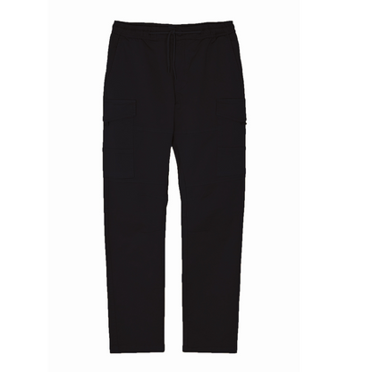 Men’s Slim Fit Cargo Work Pants with 6 Pockets, Organic Cotton Combat Pants with Drawstring for Casual or Work Wear