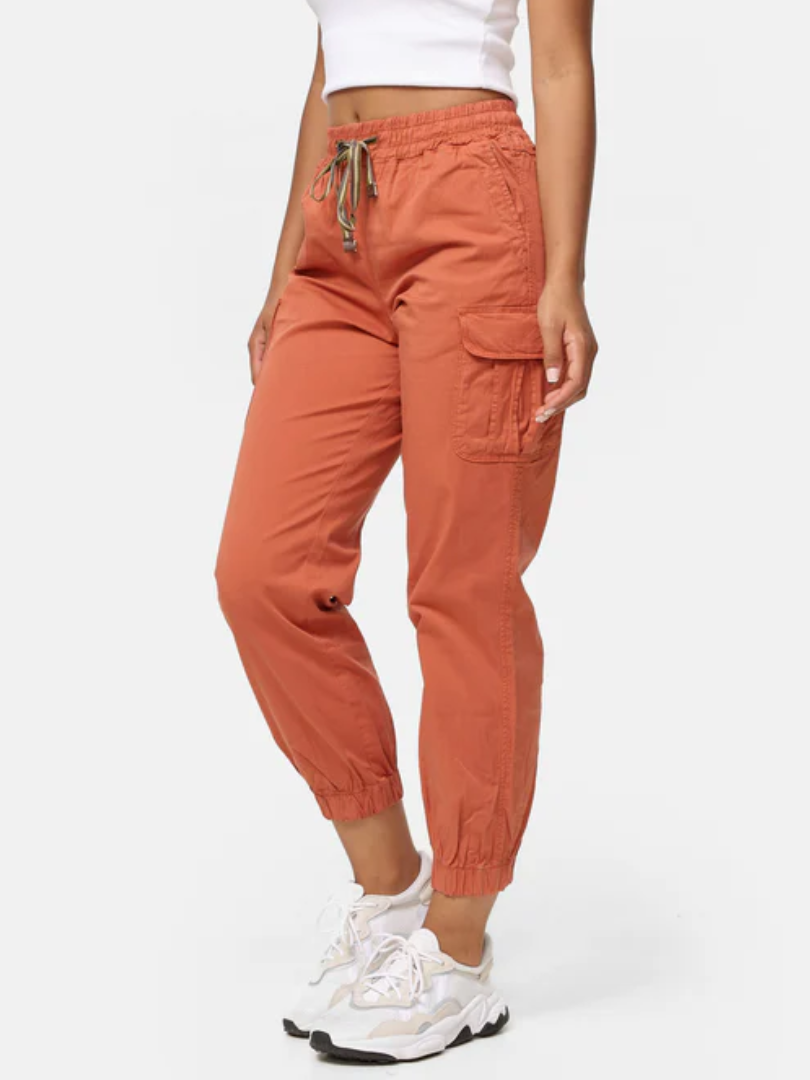 Women's Cargo Trousers, Women's Walking Trousers, Regular Fit F600 Women's Jogger Cargo Trousers