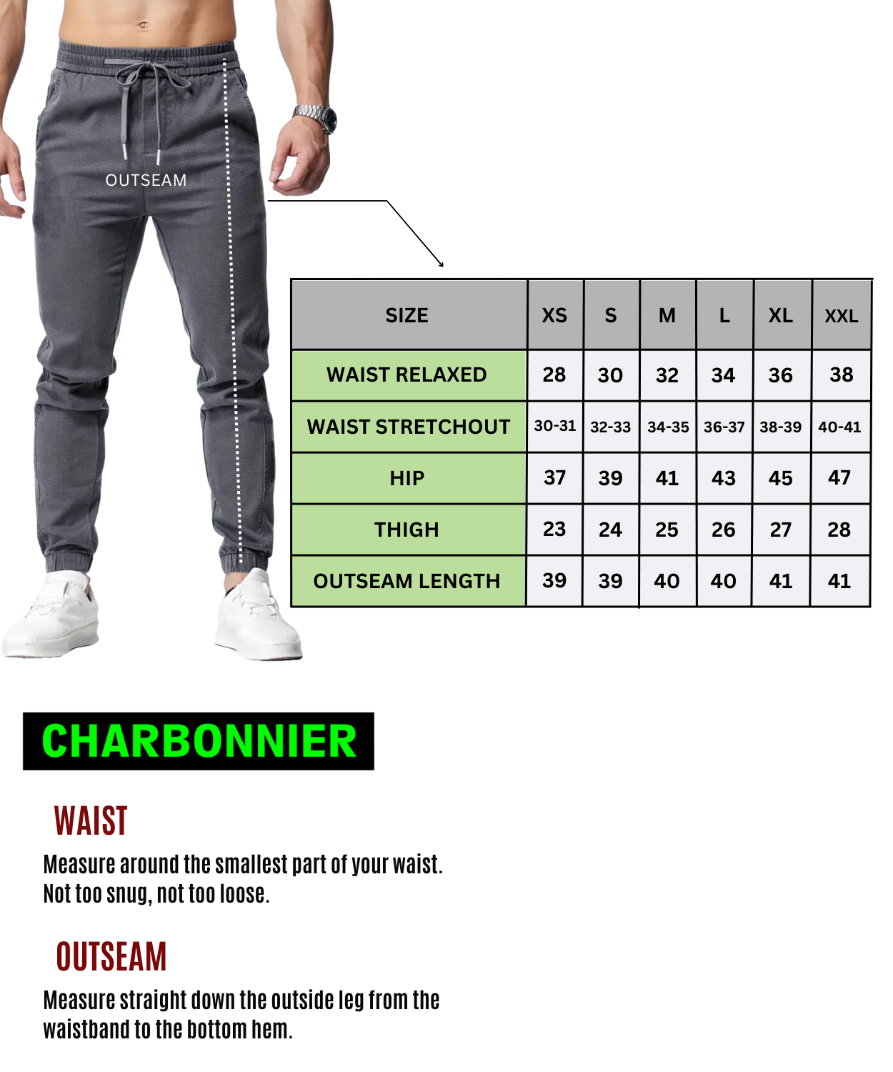 Chino Jogger Trouser, Cotton Chinos Men's Casual Jogging Trouser, Joggers Bottoms with Drawstring, Anthra Color