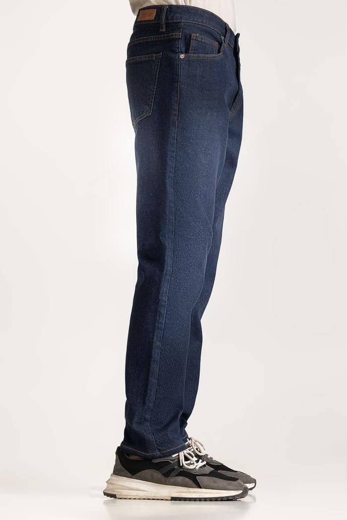 Men's Regular Fit Jeans, Straight Leg 5 Pocket Basic Denim Pants, Comfortable Stretchy Denim Jeans, Plain Denim Wash Regular Fit for Men's