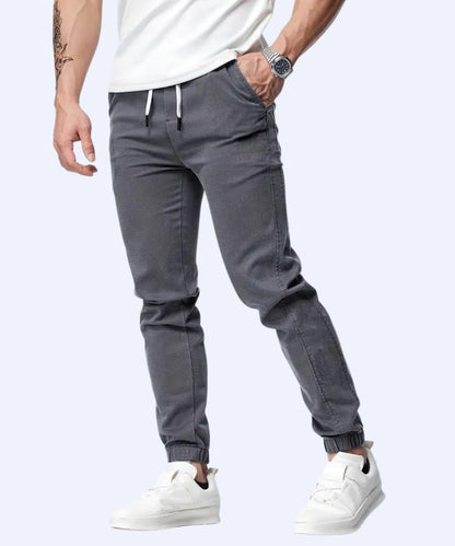 Chino Jogger Trouser, Cotton Chinos Men's Casual Jogging Trouser, Joggers Bottoms with Drawstring