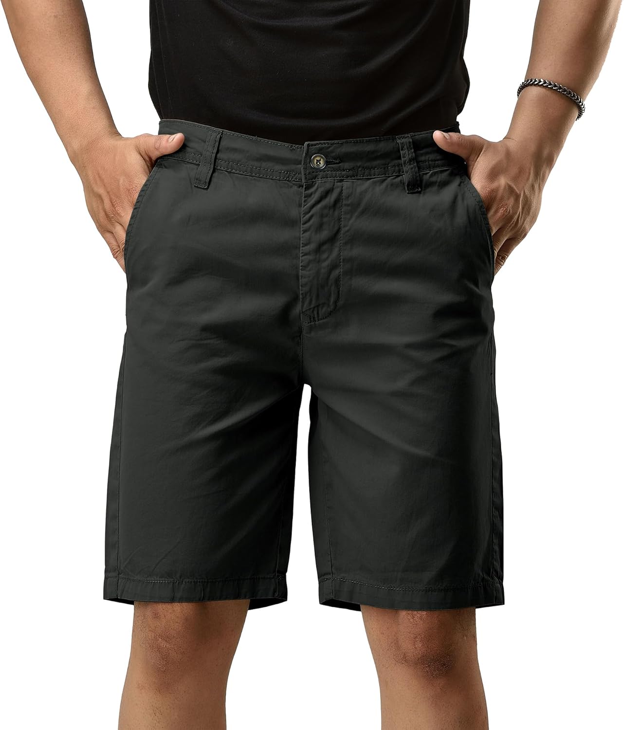 CHARBONNIER ELEVATE YOUR STYLE Chino Shorts for Men Performance Series Extreme Comfort, Unique Colors, Smart Casual All Waist Size