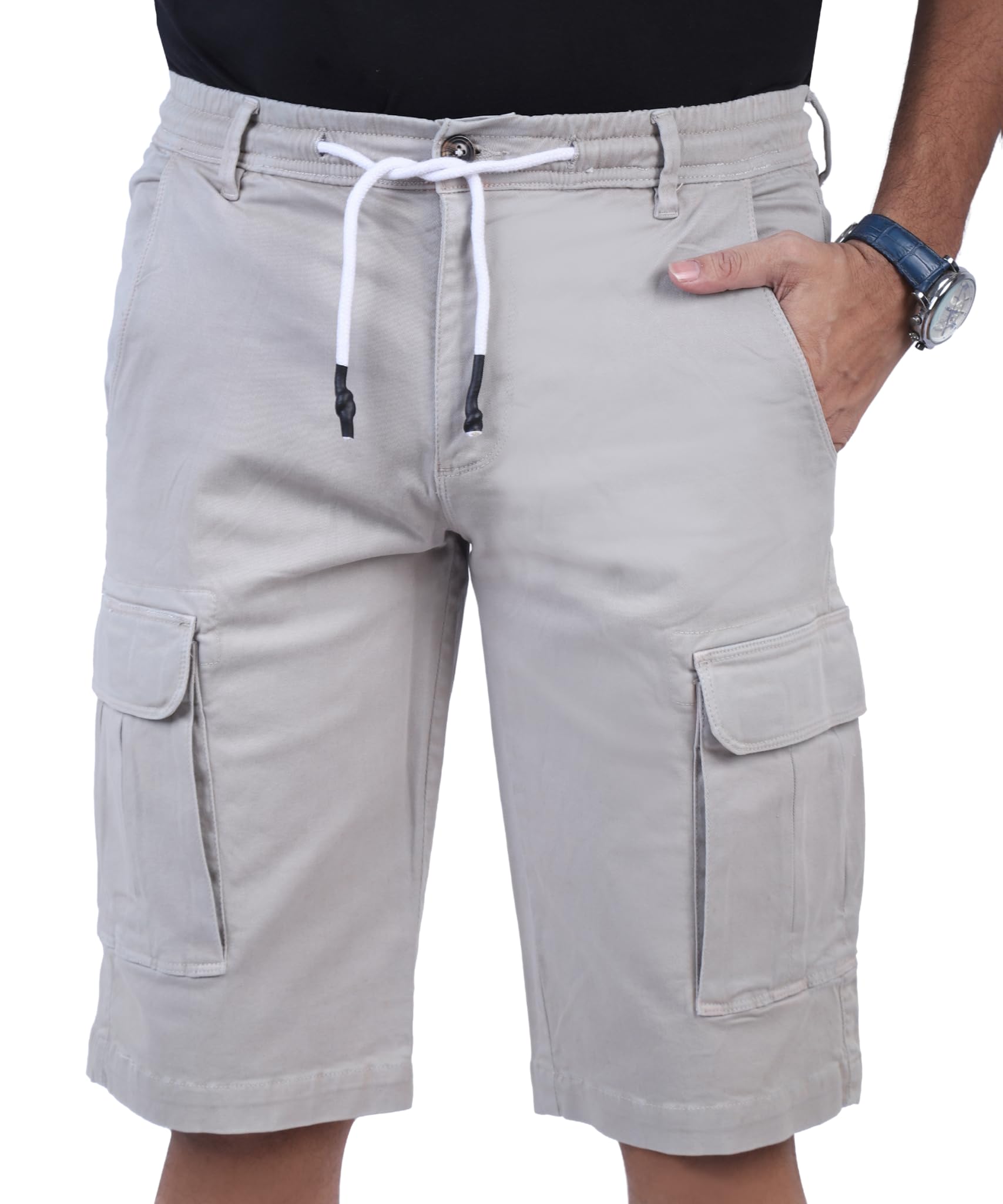 CHARBONNIER ELEVATE YOUR STYLE Cargo Shorts for Men's Performance Series Extreme Comfort, Mens Summer Cargo Shorts