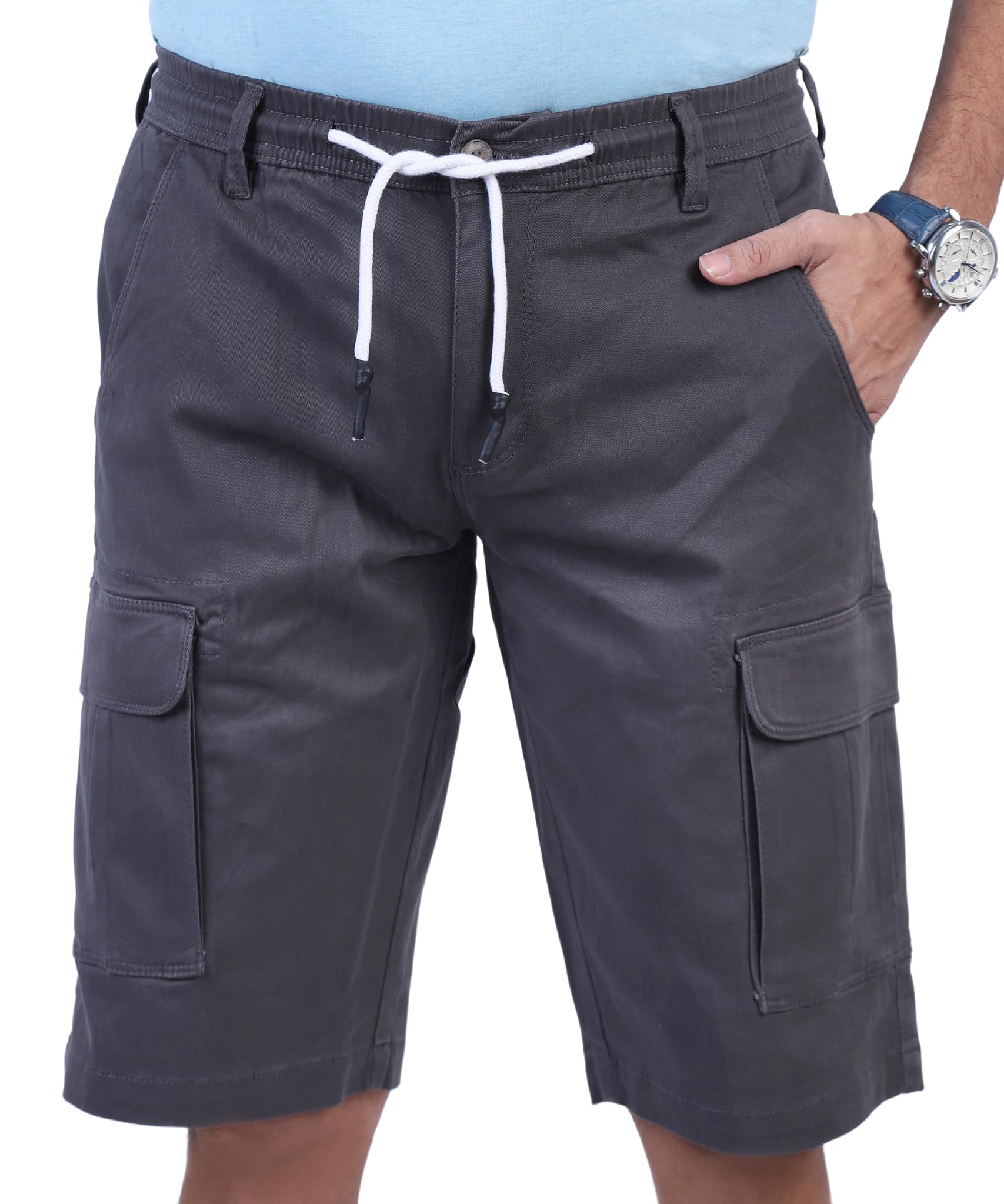 CHARBONNIER ELEVATE YOUR STYLE Cargo Shorts for Men's Performance Series Extreme Comfort, Mens Summer Cargo Shorts