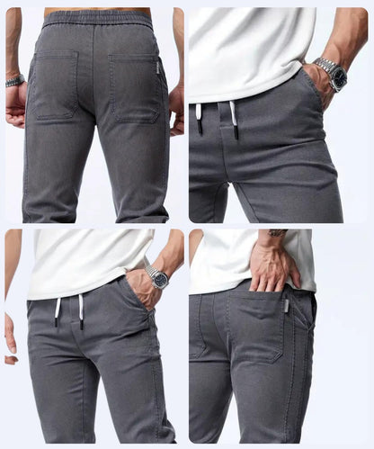 Chino Jogger Trouser, Cotton Chinos Men's Casual Jogging Trouser, Joggers Bottoms with Drawstring