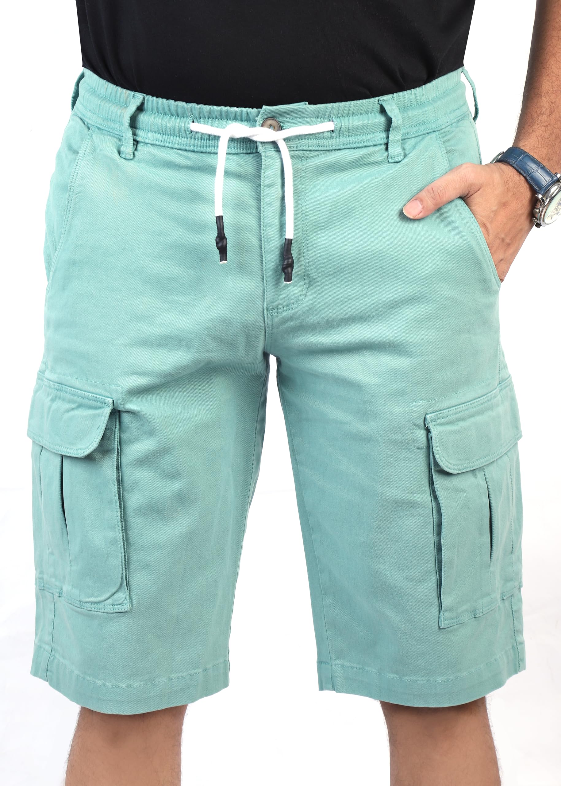 CHARBONNIER ELEVATE YOUR STYLE Cargo Shorts for Men's Performance Series Extreme Comfort, Mens Summer Cargo Shorts