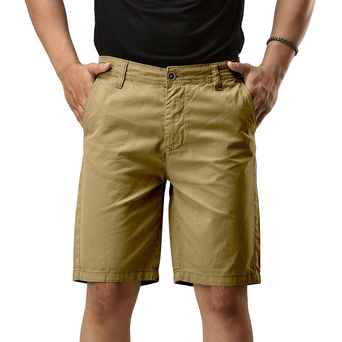 CHARBONNIER ELEVATE YOUR STYLE Chino Shorts for Men Performance Series Extreme Comfort, Unique Colors, Smart Casual All Waist Size