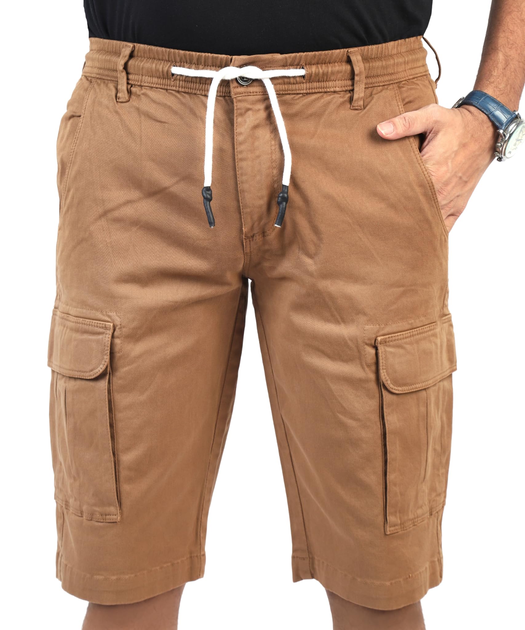 CHARBONNIER ELEVATE YOUR STYLE Cargo Shorts for Men's Performance Series Extreme Comfort, Mens Summer Cargo Shorts
