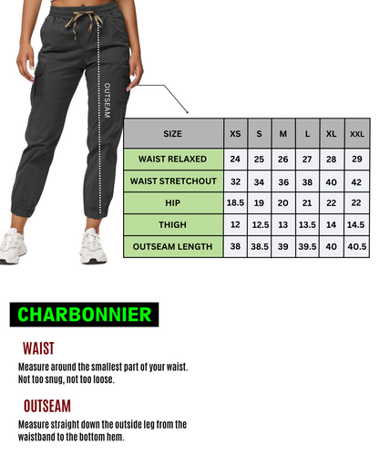 Women's Cargo Trousers, Women's Walking Trousers, Regular Fit F600 Women's Jogger Cargo Trousers, Anthra Color