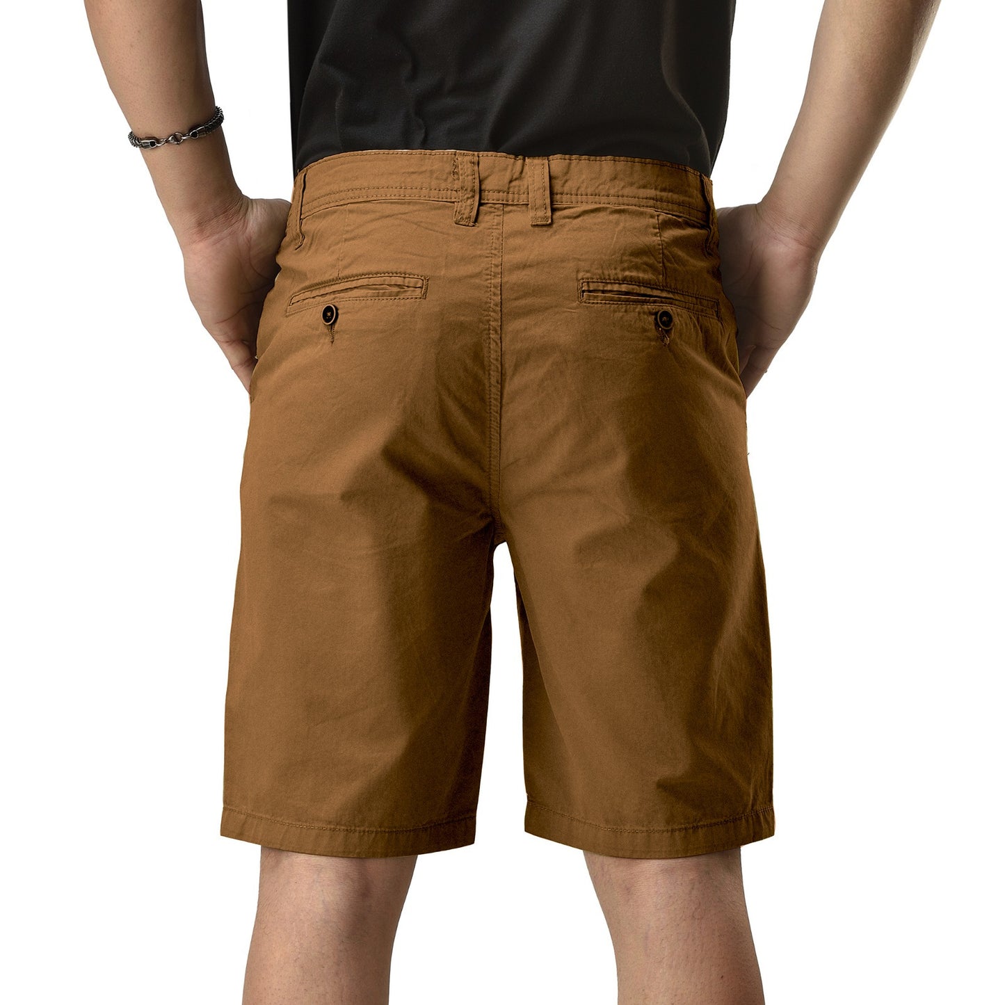 Chino Shorts for Men Performance Series Extreme Comfort, Brown Color