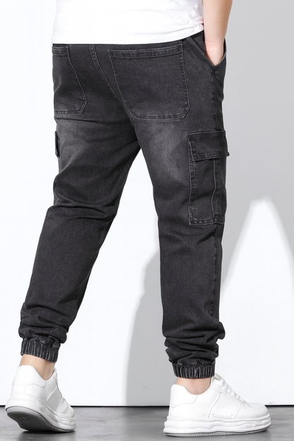 Men’s Denim Cargo Trousers
