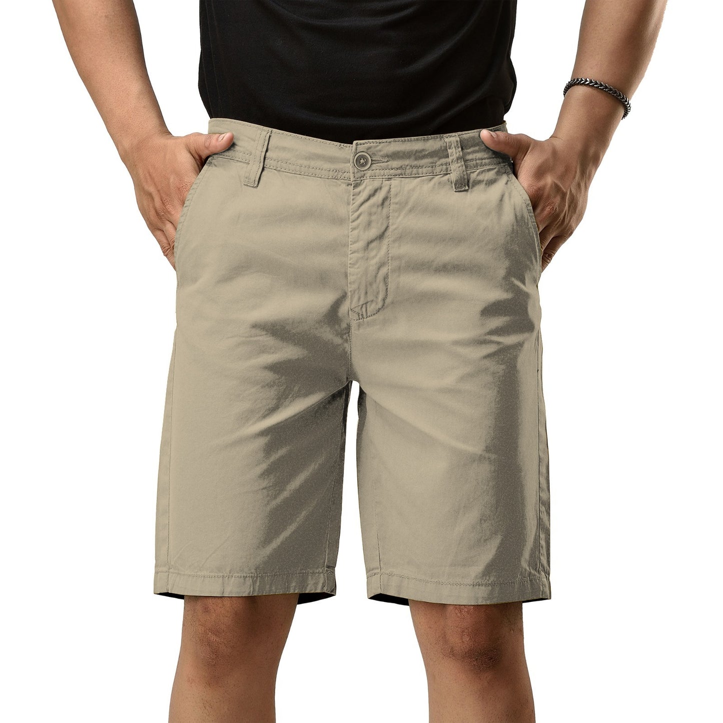 Chino Shorts for Men Performance Series Extreme Comfort, Beige Color