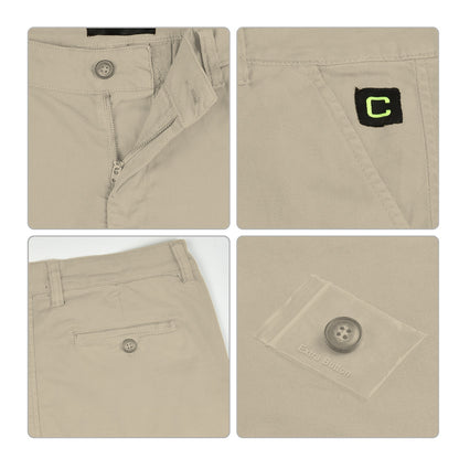 Chino Shorts for Men Performance Series Extreme Comfort, Beige Color