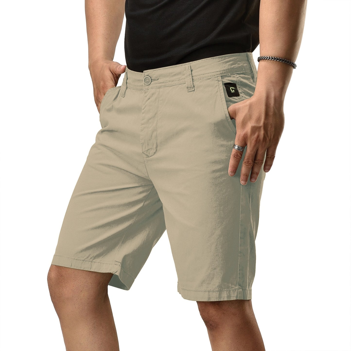 Chino Shorts for Men Performance Series Extreme Comfort, Beige Color