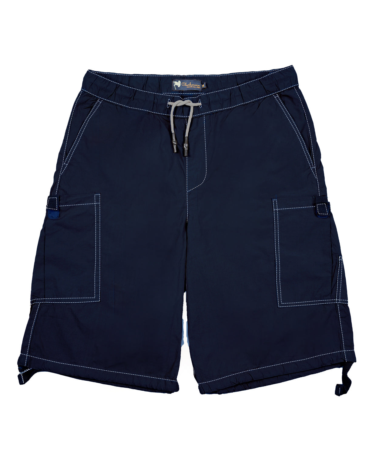 CHARBONNIER ELEVATE YOUR STYLE Poplin Cargo Shorts for Men's Performance Series Extreme Comfort, 100% Cotton Mens Summer Cargo Shorts with Drawstring