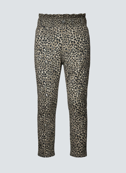 Girls Denim Jeans - Cheetah Print