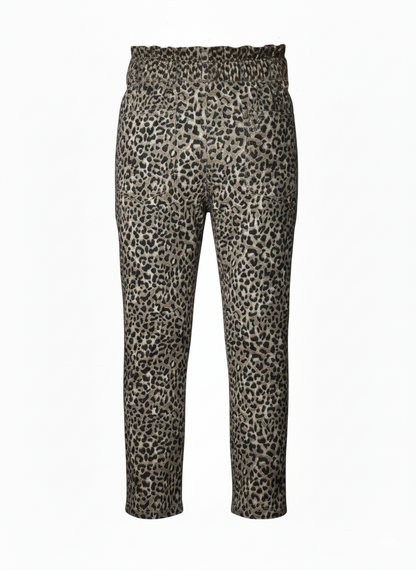Girls Denim Jeans - Cheetah Print