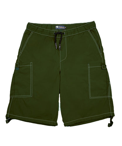 CHARBONNIER ELEVATE YOUR STYLE Poplin Cargo Shorts for Men's Performance Series Extreme Comfort, 100% Cotton Mens Summer Cargo Shorts with Drawstring