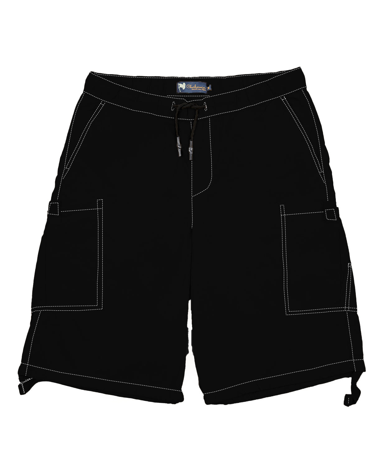 CHARBONNIER ELEVATE YOUR STYLE Poplin Cargo Shorts for Men's Performance Series Extreme Comfort, 100% Cotton Mens Summer Cargo Shorts with Drawstring