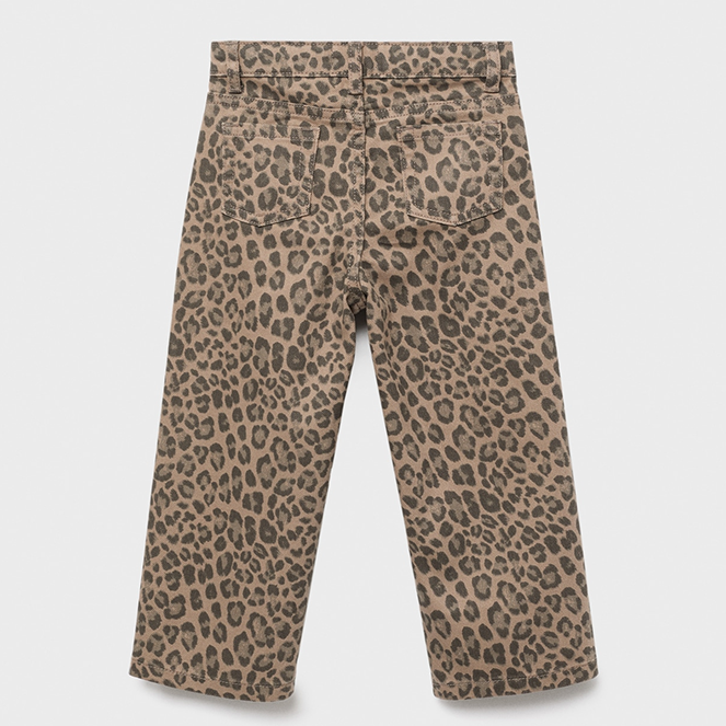 Girls Denim Jeans - Cheetah Print