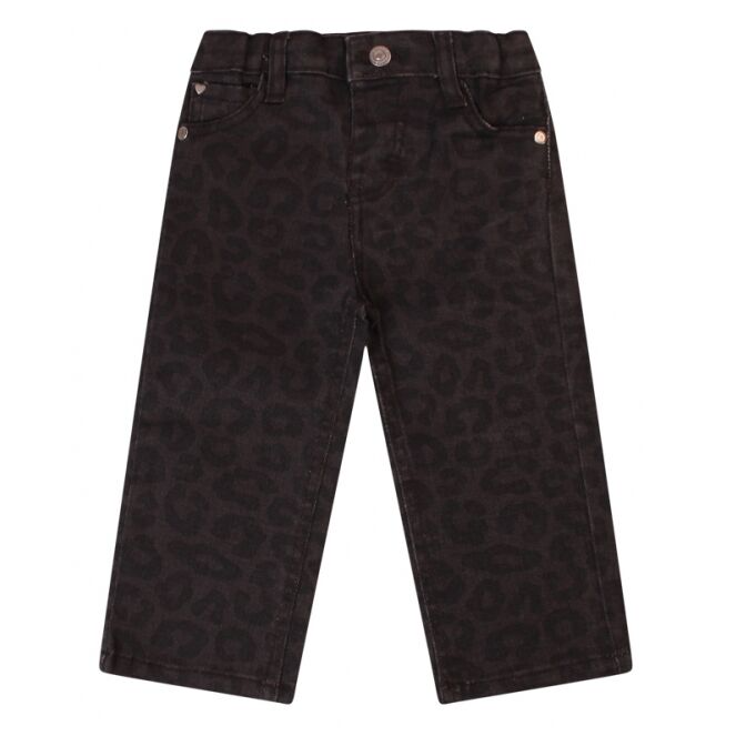 Girls Denim Jeans - Cheetah Print