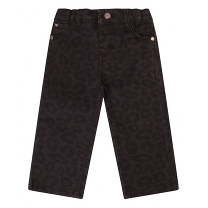 Girls Denim Jeans - Cheetah Print