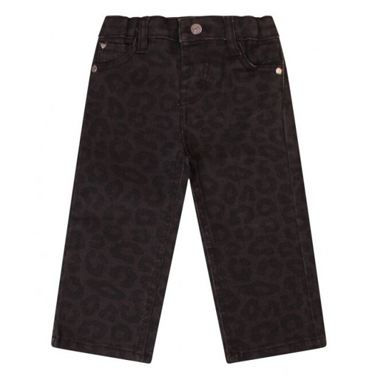 Girls Denim Jeans - Cheetah Print