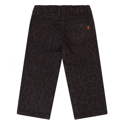Girls Denim Jeans - Cheetah Print