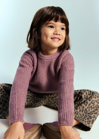 Girls Denim Jeans - Cheetah Print