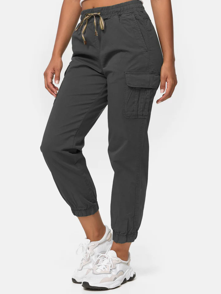 Women's Cargo Trousers, Women's Walking Trousers, Regular Fit F600 Women's Jogger Cargo Trousers