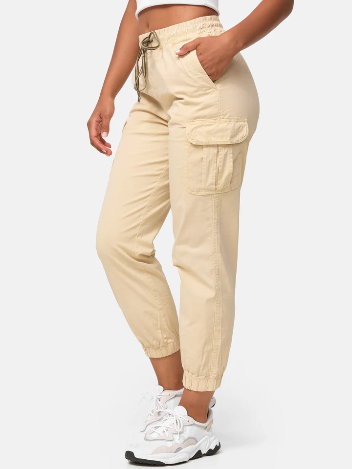 Women's Cargo Trousers, Women's Walking Trousers, Regular Fit F600 Women's Jogger Cargo Trousers