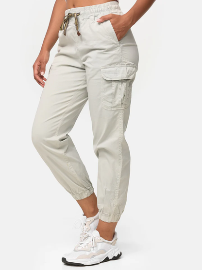 Women's Cargo Trousers, Women's Walking Trousers, Regular Fit F600 Women's Jogger Cargo Trousers
