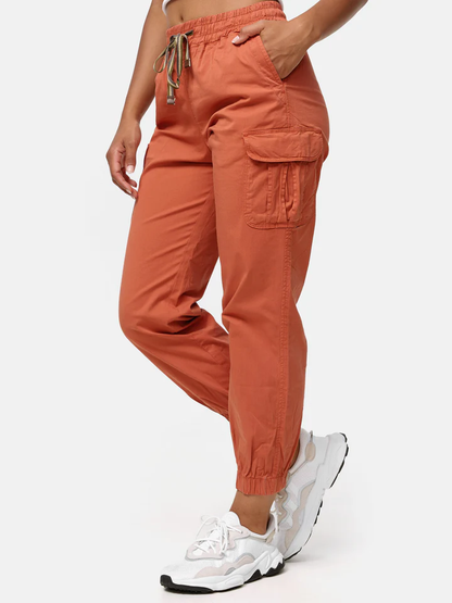 Women's Cargo Trousers, Women's Walking Trousers, Regular Fit F600 Women's Jogger Cargo Trousers
