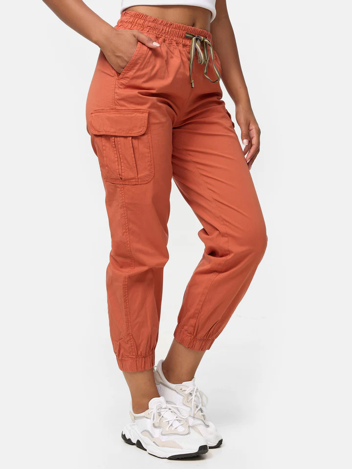 Women's Cargo Trousers, Women's Walking Trousers, Regular Fit F600 Women's Jogger Cargo Trousers